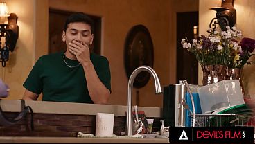 DEVILS FILM - Hailey Rose Discovers Her BFs Porn Folder And Gets Caught Mid-Masturbation