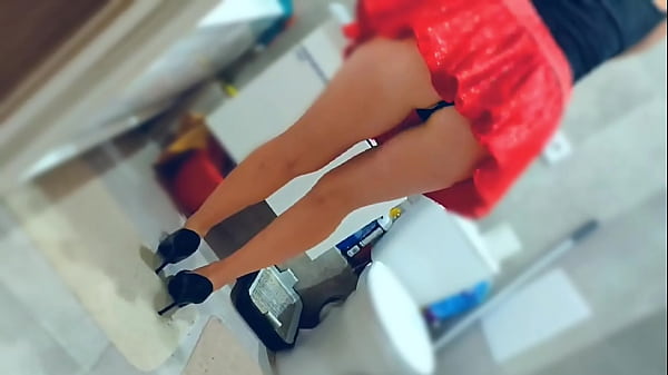 Modest Stepson Looked Into The Toilet Where There Was A Stepmom In A Short Skirt. Stepmom asked him to fuck her