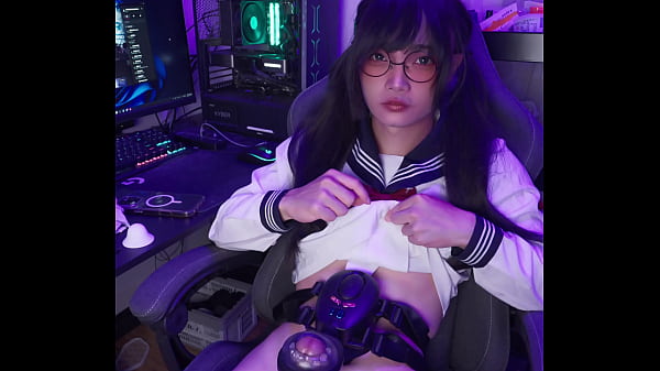 Download Video - Cute Big-Dick Femboy Aroma Uses Wearable Fleshlight & Dildo to Cum