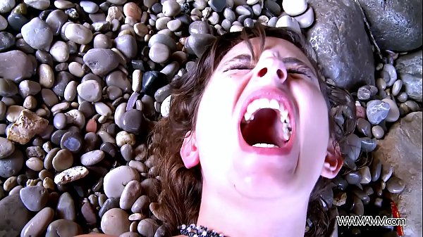 My first public - Myfirstpublic Mouth filling with cum on the beach