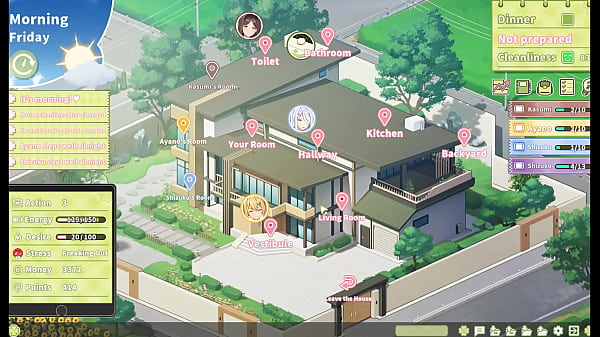 Summer Clover [ HAREM HENTAI GAME ] Ep.10 CUM TWICE on her cute brunette face !