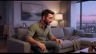 Beautiful neighbor's passionate touch helps married man rediscover desire saving his failing marriage (AI generated)