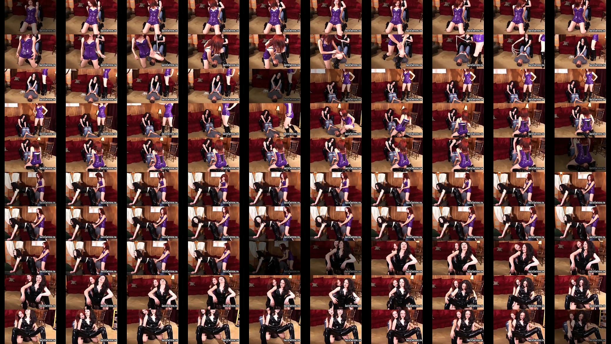 Bitches in full latex s. and facesitting a man 02 预览图
