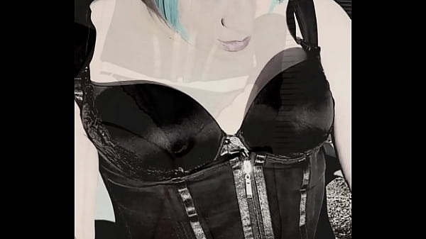 Sexy sissy slut plays with her girl cock