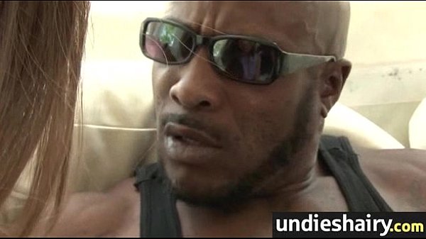 Hairy pussy babe gets big cock blowjob and fuck 11