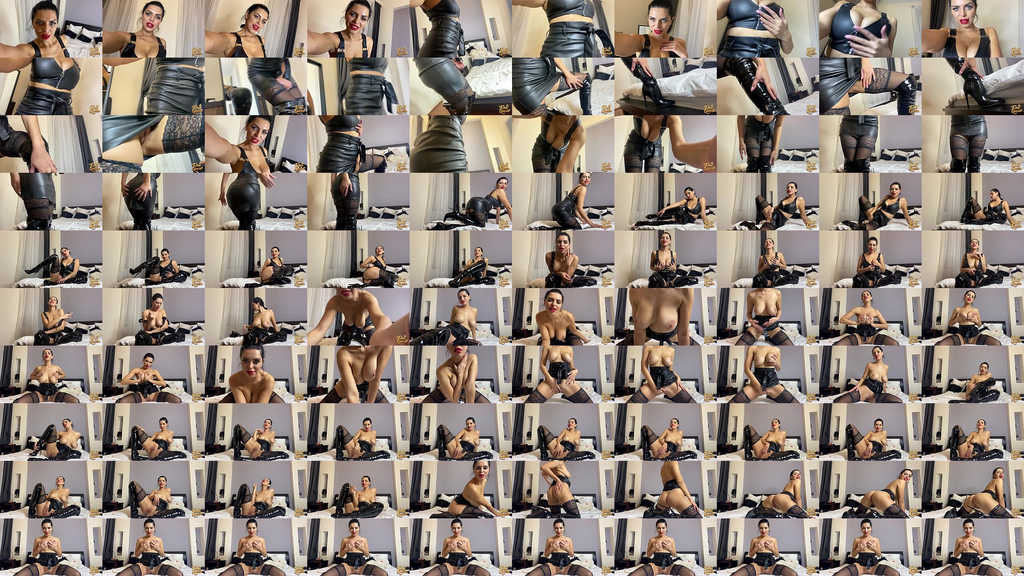 Kira Queen Strips And Pounds Her Slit With A Thick Toy! 预览图