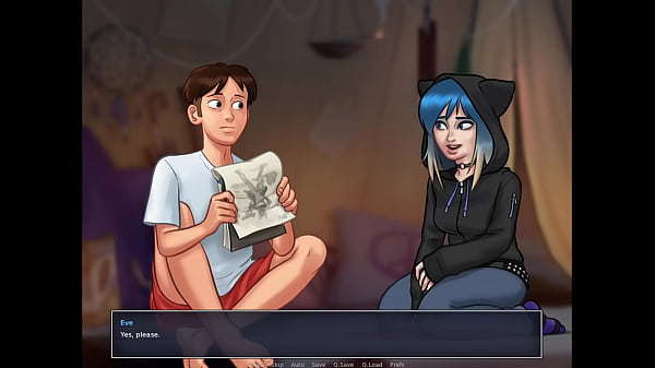 Blue Hair Goth Gets Caught Giving Handjob I Sum...