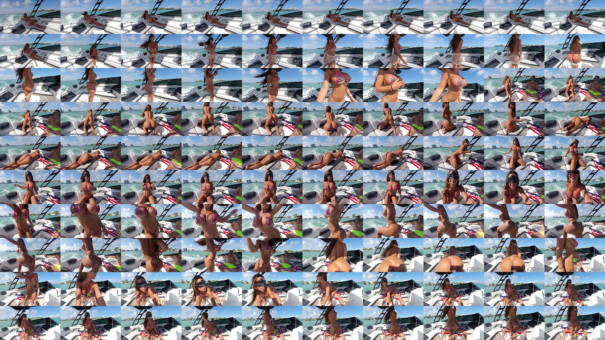 Bikini Tease on a boat 预览图