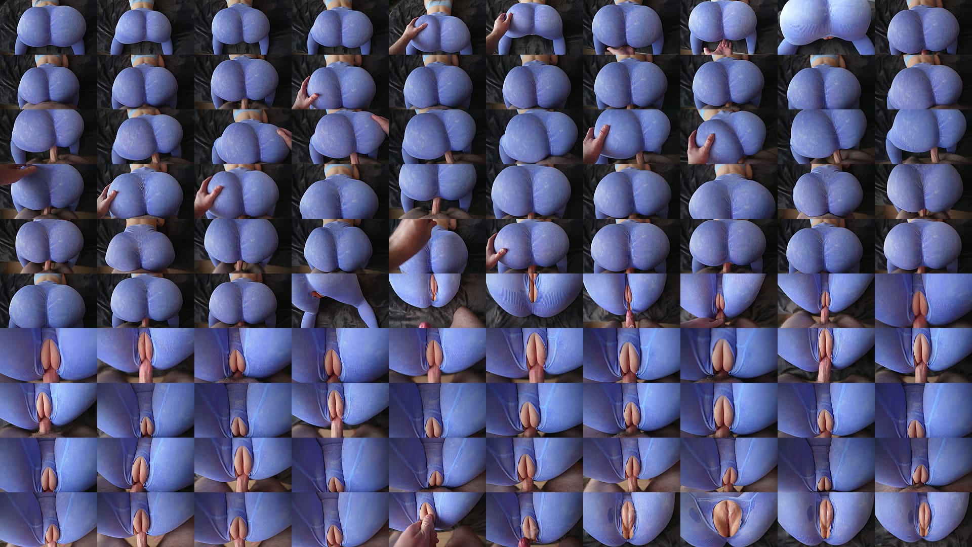 Fucked a girl with a big ass and a perfect pussy through a small hole in her leggings 预览图