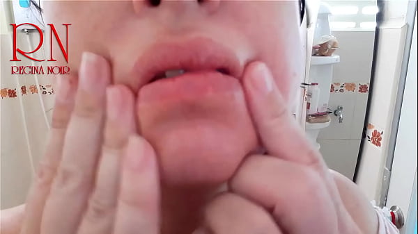 Massage of lips and face. Fitness for the face. My sensual lips are perfect. Massage of lips and face. Fitness for the face. My lips are perfect. Regina Noir