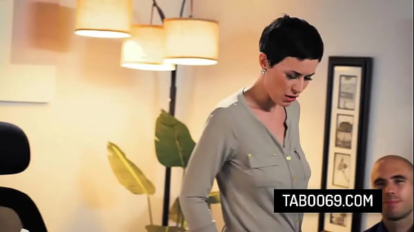 Manipulative boss Olive Grass demands her secretary Rebecca Vanguard to fuck with her husband