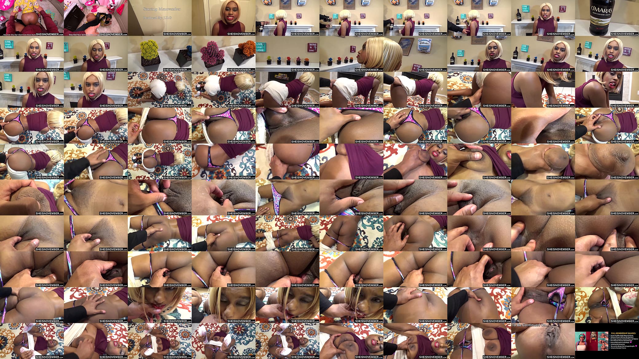 I&#039;m Cheating On My Wife While She Is Away, Caressing A Young Black Whore Wet Pussy And Titties Closeup, Skinny Busty Blonde Black Girl Sheisnovember  Natural Tits And Erect Nipples Squeezed After Her Brown Booty Hole Is Spread on Msnovember 预览图