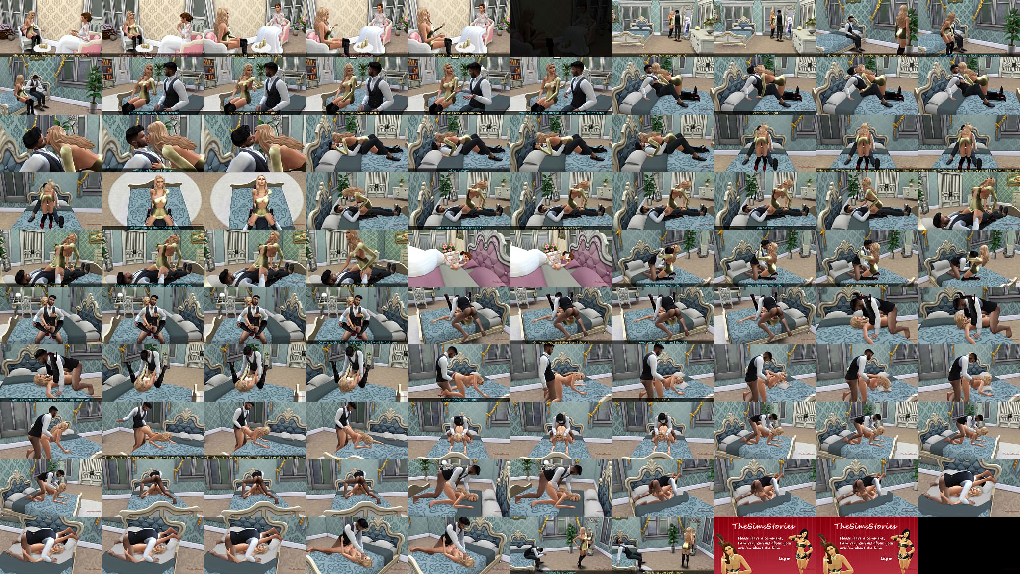 I am banging hot blonde on my wedding day Sims 4, porn 预览图