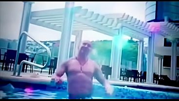 Sexy and manly macho man makes gay porn video like a faggot whore in chastity