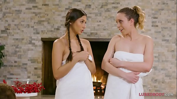 Oiled up 3way with Jade Nile, Gianna Dior & Lucas Frost