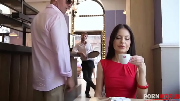 Naughty milf Allatra Hot takes a double cumshot in raunchy dp threesome GP1284
