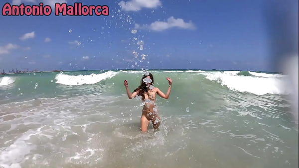 Having Fun With Hot Italian Girl On A Nude Beach