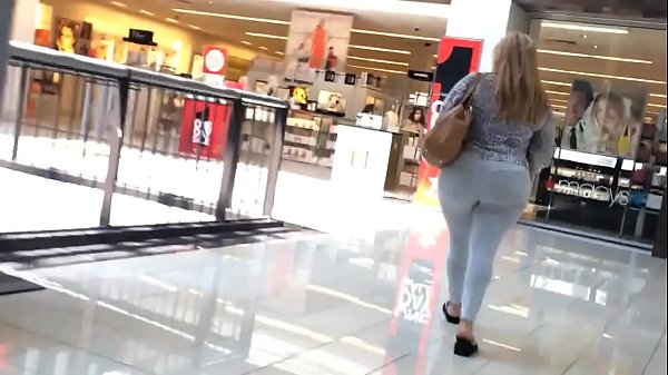 Candid street jeans walking downtown amazing ass