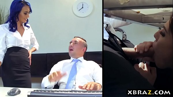 Four interns compete for the position by fucking the boss