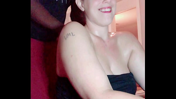 sexy redhead moans from a neck and big boob rub down