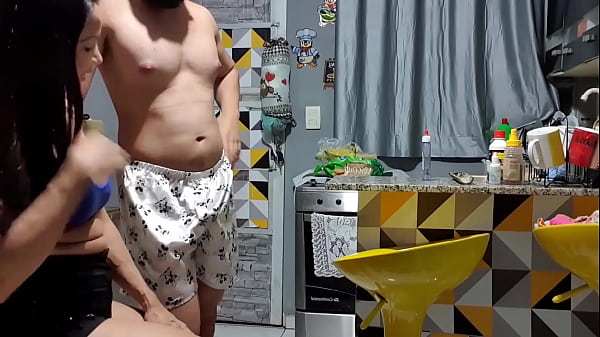 Neighbor caught me in the kitchen