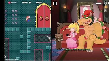 Bowser's Tower of Tortuer all~~Mario, Bowser and Peach fuck animations