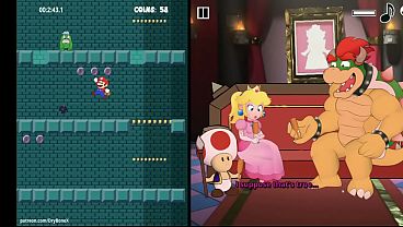 Bowser's Tower of Tortuer all~~Mario, Bowser and Peach fuck animations