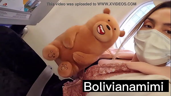 Getting crazy taking off my pants and masturbating in the airplane.... wanna see the complete video? .. bolivianamimi