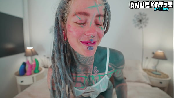 Heavily Tattooed Horny Girl Solo I Fuck Myself with a Big Toy