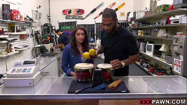 XXX PAWN - Kitty Catherine Wants To Sell Me Bongos? I'll Buy Her Pussy Instead