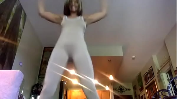 Jumping Jacks in Tan Bodysuit with Ginger MoistHer - Lay Down Comedy!  Subscribe.  Thank you!