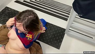 A Barcelona Supporter Fucked By PSG Fans in The Corridors Of The Football Stadium !!!