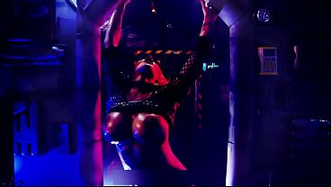 Stripping Naked In Her Spaceship
