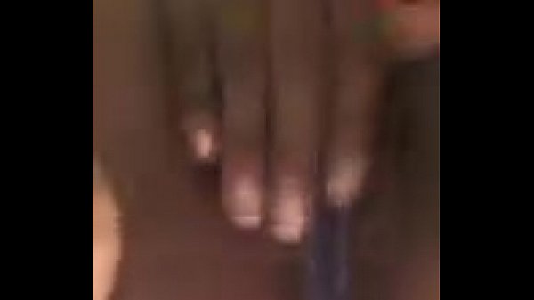 Wifey playing in that wet and creamy pussy