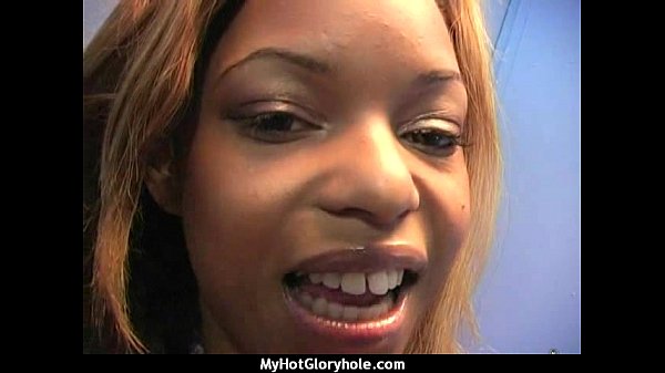 I sneak Black BJ as I fuck husband thrue gloryhole 21