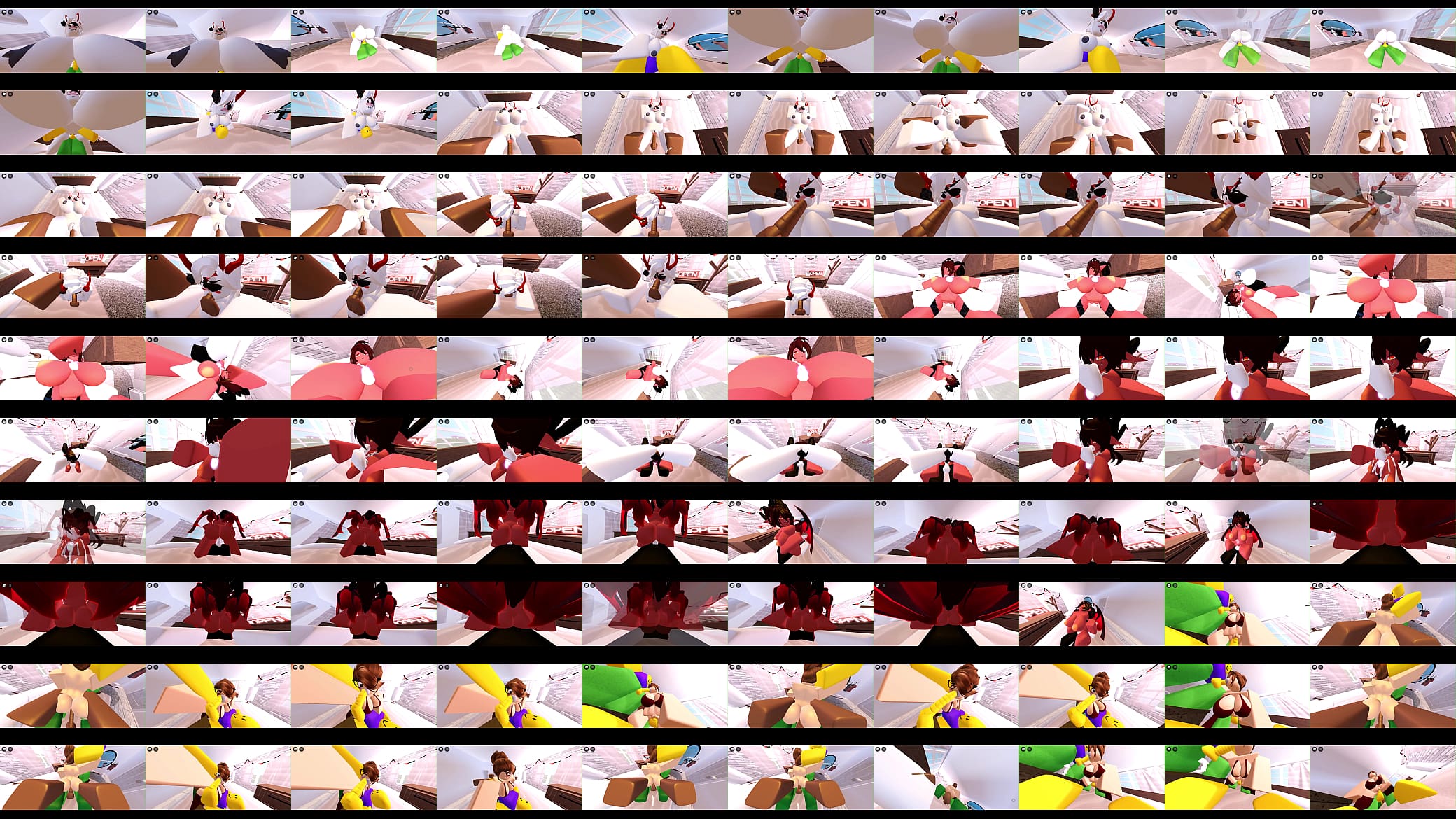 Whorblox POV in different poses 预览图