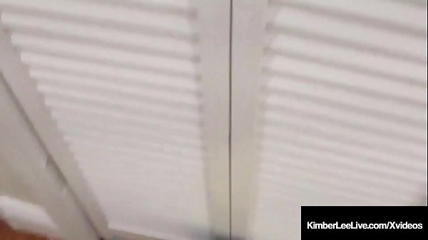 Hazel Eyed Kimber Lee Sucks Repair Guy's Cock & Gets A Load!