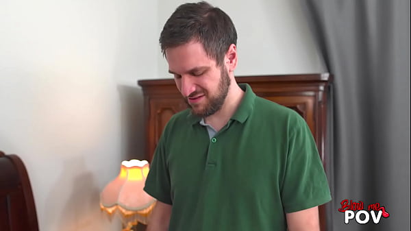 Blow Me POV - A Perfect Boobs Brunette Chix is Sucking Intensely her StepBrother.