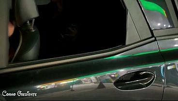 I went to fill up at the BR gas station and ended up having sex with the customers right there - Bella, a hot redhead with a big ass, having sex with strangers while her cuckold husband films everything RED2