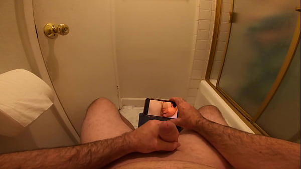 Stepbrother caught masturbating in the bathroom fucks his stepsister