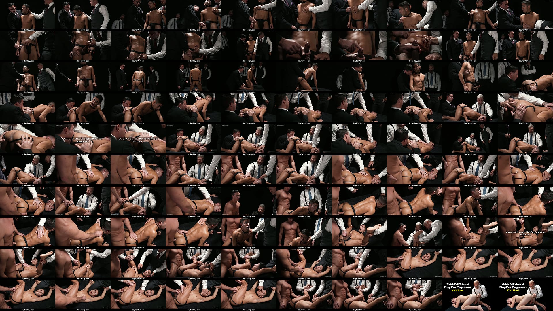 The Dark-Skinned Twink Slave Was only Wearing a Black Jockstrap - Boyforpay 预览图