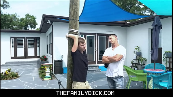 Tied Up Twink Nephew Johnny Hunter Fucked By Hot Uncle Jax Thirio Outdoors