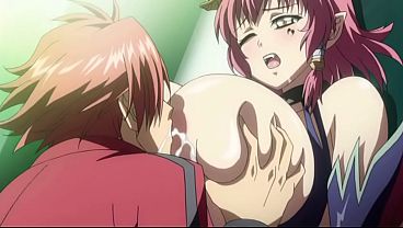 Sucking on the breast milk of a busty succubus, titjob ejaculation 100(K)/W55/H80