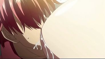 Sucking on the breast milk of a busty succubus, titjob ejaculation 100(K)/W55/H80