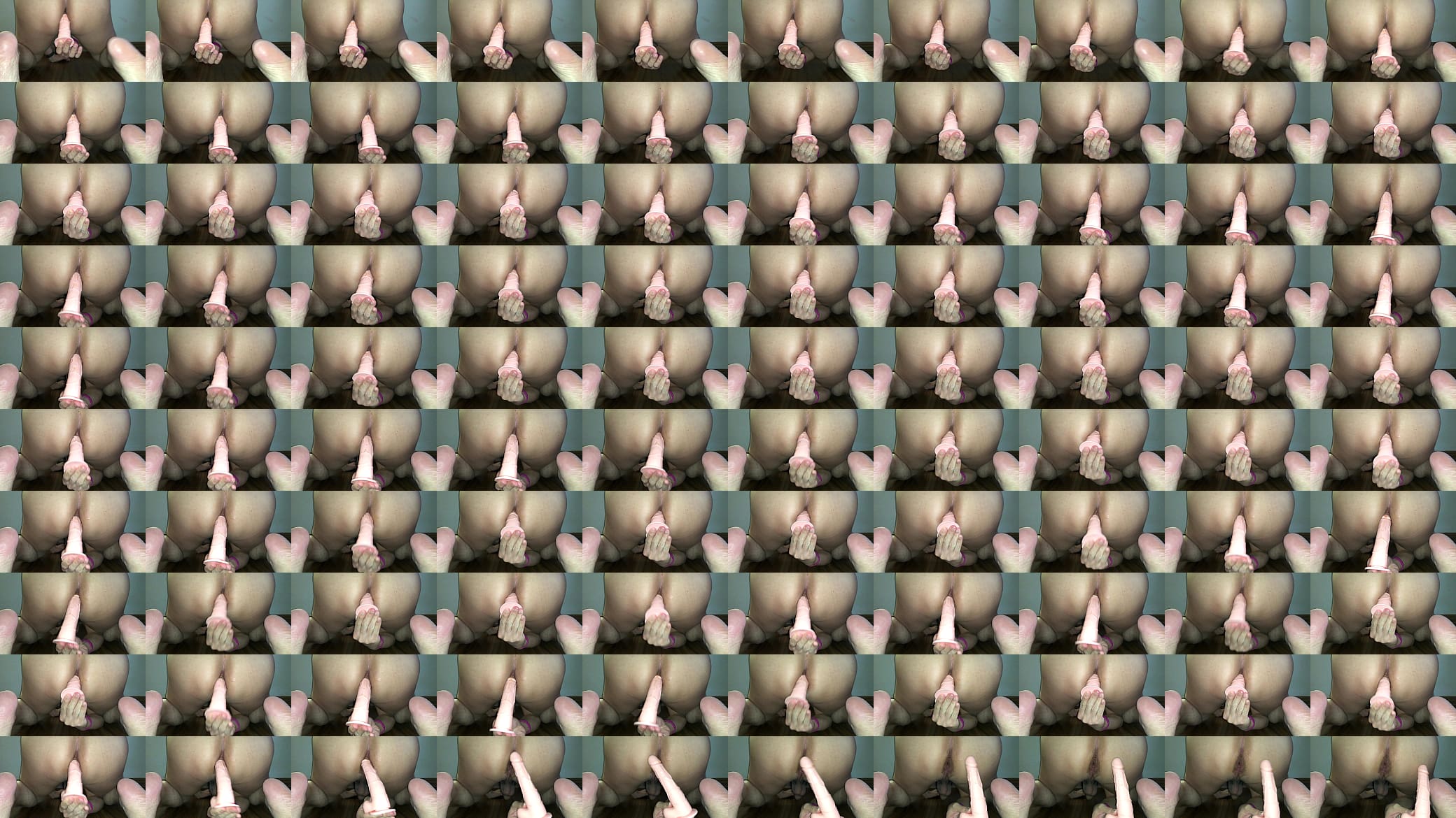 Playing with dildo up ass 预览图
