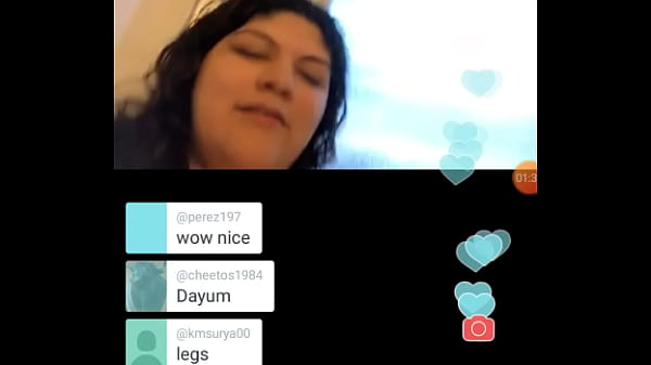 Mexican girl shows big tits on periscope