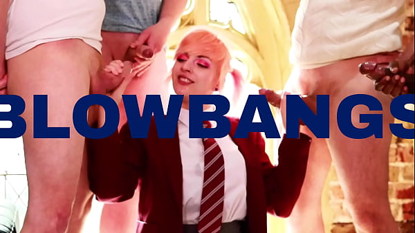 British Student Gets Covered In Cum At Her Blowbang