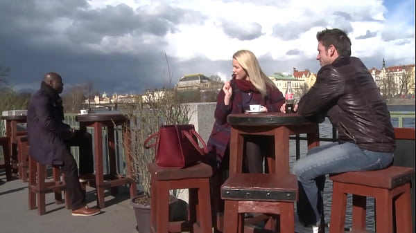 Sexy Blonde Sucks a Big Black Cock and Gets Fucked by a Hung Black Stud with Her Husband's Help