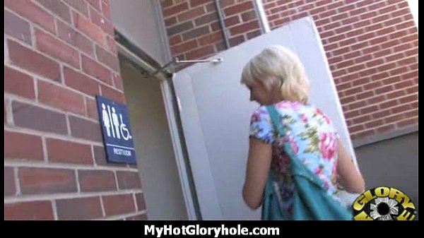 Horny Lady Enjoys Gloryhole Cocksucking Interra...