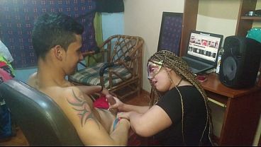 Sit down, and feel my friend's cock!! husband tells his wife